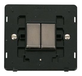 SIN412BKSS  Definity Ingot 10AX 2 Gang 2 Way Switch Insert